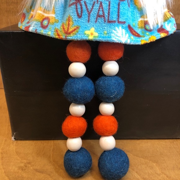 Happy Fall Gnome Felt Ball Legs Shades of Turquoise - Picture 5 of 5